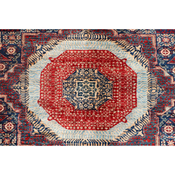 Bokara Rug Co., Inc. Aryana Handwoven HighQuality Red/Beige/Blue Area